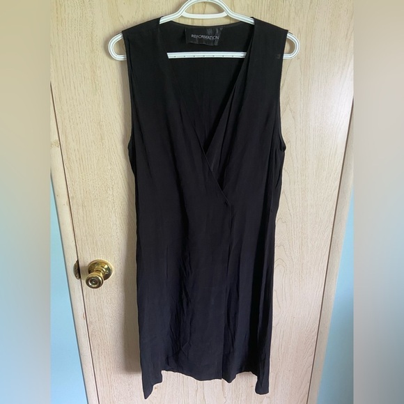 Reformation Dresses & Skirts - REFORMATION Classic Black Wrap Dress Sz Medium Authentic